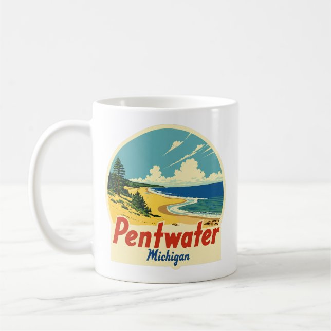 Mug Vintage Pentwater Michigan (Gauche)