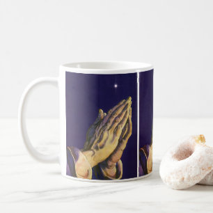 Mug Vintage prière des mains avec l'étoile de Bethléem
