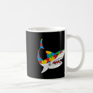 Mug Vintage requin Puzzle Autistique Enfants Autisme P