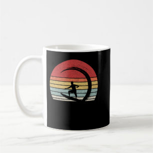 Mug Vintage Retro Surfer Gift Wave Surfing Surf Plage