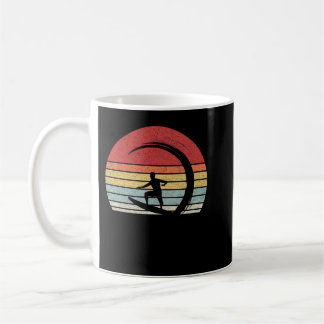 Mug Vintage Retro Surfer Gift Wave Surfing Surf Plage