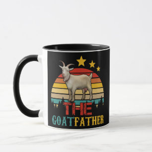Mug Vintage Retro The Goatfather Funny Goat Lover