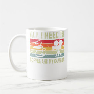 Mug Vintage Rétro Tout Ce Dont J'ai Besoin Est Café Et