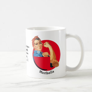 Mug Vintage ROSIE RIVETER Personnalisé