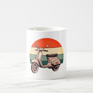 Mug Vintage, scooter, scooter, scooter, mofa, cuillère