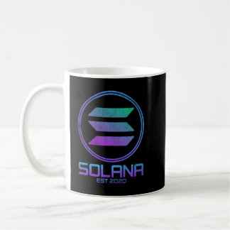 Mug vintage solana SOL Crypto Coin HODL