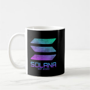 Mug vintage solana SOL Crypto Coin HODL