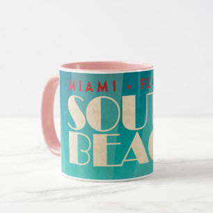Mug Vintage South Beach Floride