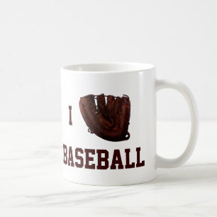 Mug Vintage Sports, j'aime le baseball, je gante le ba