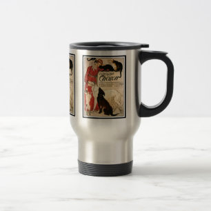 Mug: Vintage Steinlen "Clinique Cheron" Travel Mug