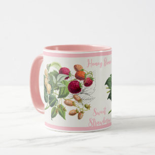 Mug Vintage Sucre Bunch fraise personnalisée