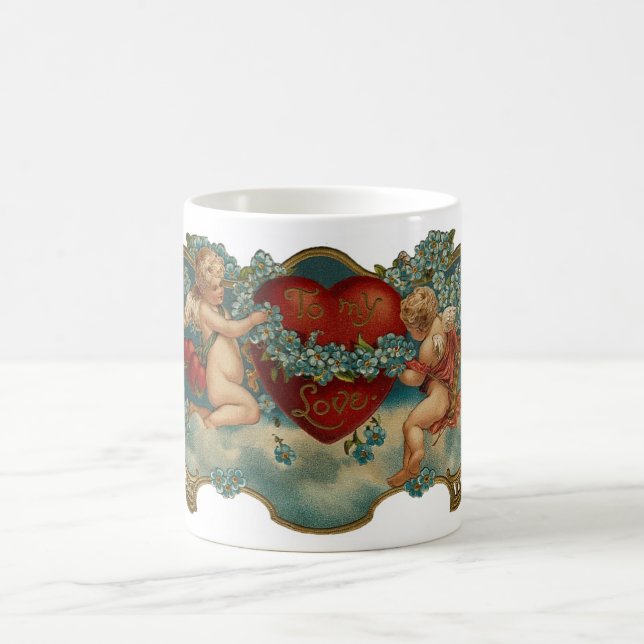 Mug Vintage Valentine Cherubs (Centre)