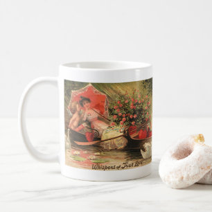 Mug Vintage victorien Saint-Valentin Chérubin avec des