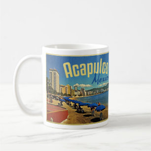 Mug Vintage voyage Acapulco Mexique