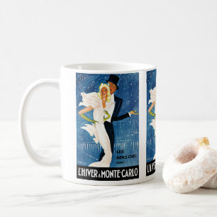 Mug Vintage voyage, Amour Romance hiver à Monte Carlo