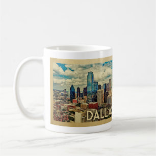 Mug Vintage voyage de Dallas le Texas
