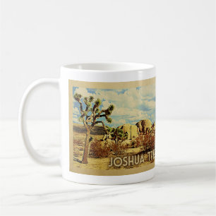 Mug Vintage voyage de la Californie d'arbre de Joshua