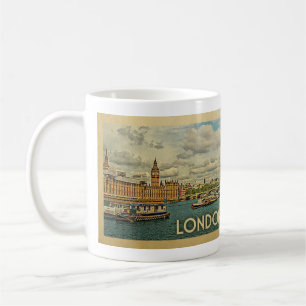 Mug Vintage voyage de Londres Angleterre