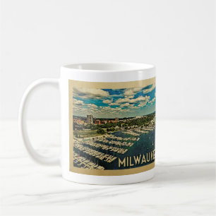 Mug Vintage voyage de Milwaukee le Wisconsin