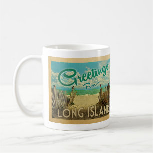 Mug Vintage voyage de plage du Long Island