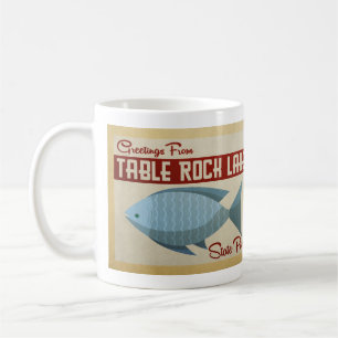 Mug Vintage voyage de poissons de lac rock de Tableau
