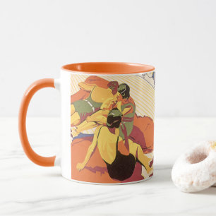 Mug Vintage voyage, Vacances en bateau de croisière