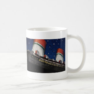 Mug Vintage voyage, vacances en bateau de croisière de