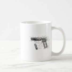 Mug Vintage World War 1 Et 2 Colt 1911 Parties Diagram