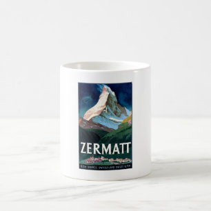 Mug Vintage Zermatt Suisse Matterhorn Travel