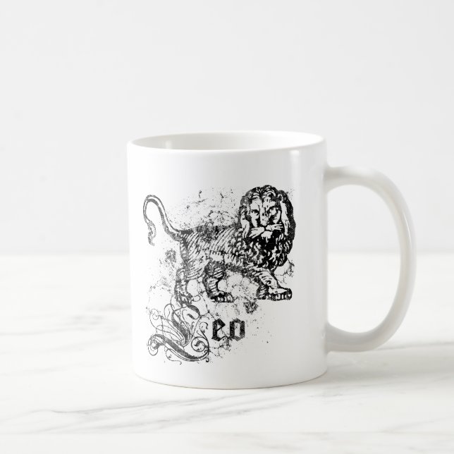 Mug Vintage Zodiac Leo (Droite)