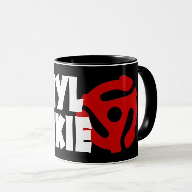 Mug Vinyl Junkie (Devant droit)