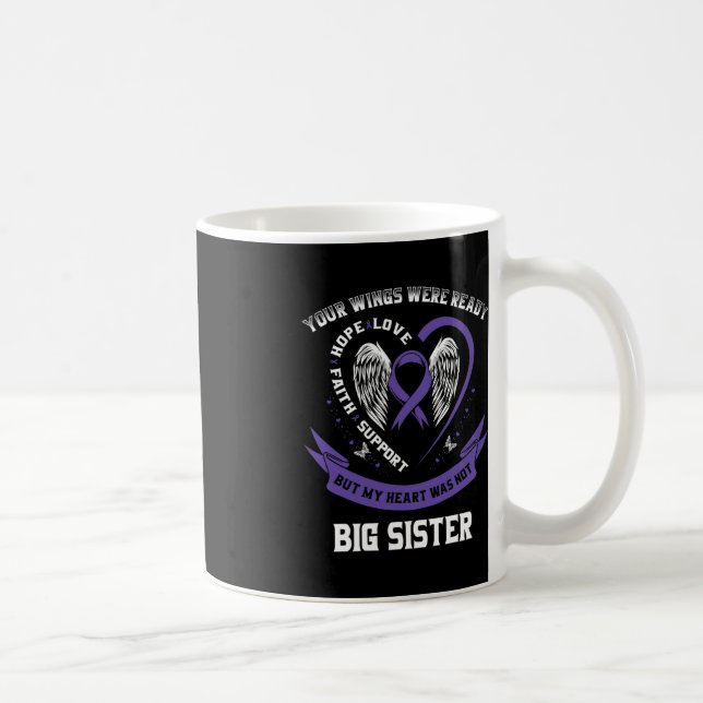 Mug Violet Ruban Pancréatique Cancer Sensibilisation G (Droite)