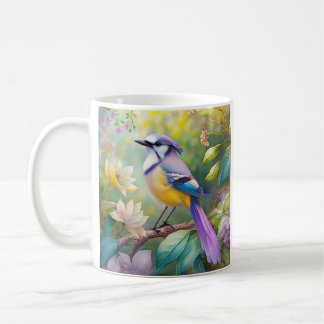 Mug Violet Tufted Jay Imaginaire Bird