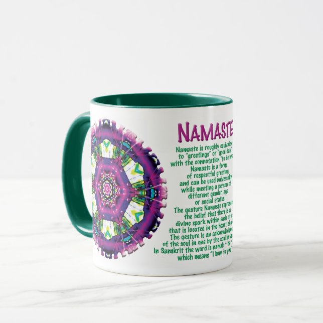 Mug Violette Namaste (Devant gauche)