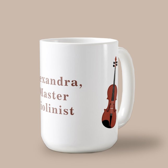 Mug Violon acoustique (Violin Coffee Mug)