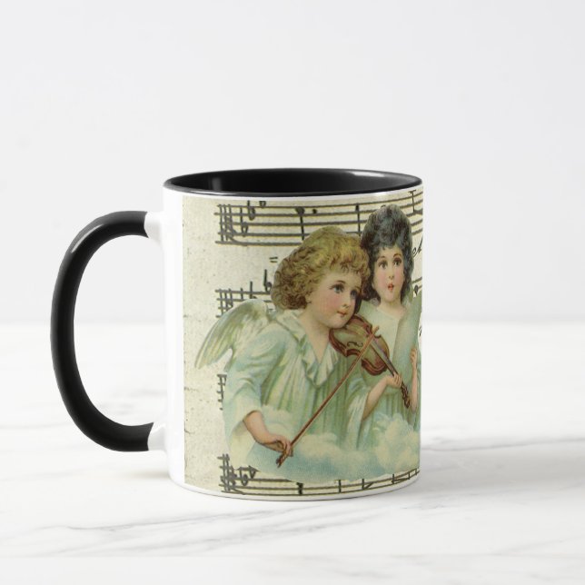 Mug Violon et Partition Victorian Angels (Gauche)
