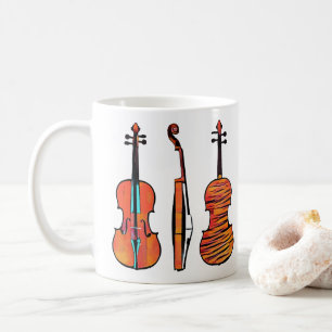 Mug violons originaux instruments de musique art