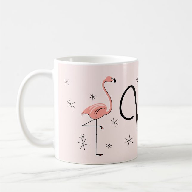 Mug 'VIP' rose flamant (Gauche)