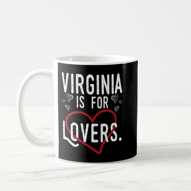 Mug Virginia Lovers Cool Virginia est 4 Lovers Gift pr (Gauche)