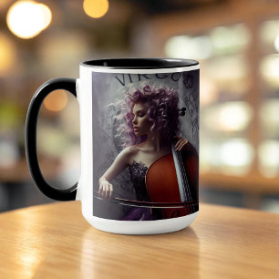 Mug Virgo Zodiac Musicien Cello