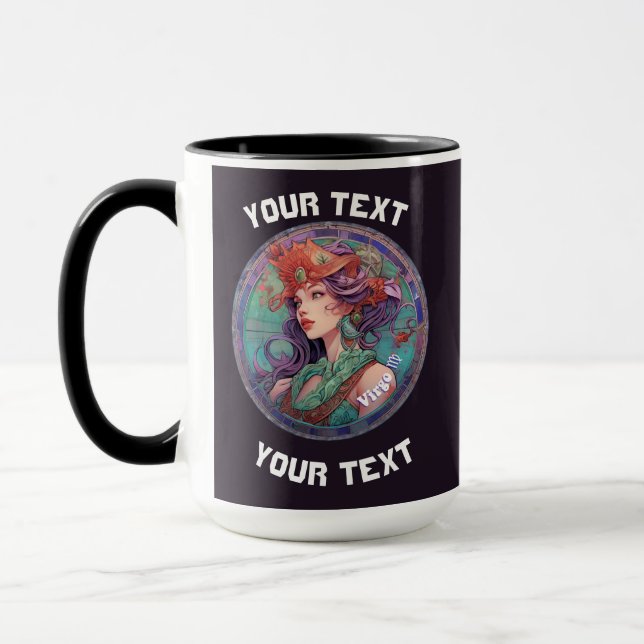 Mug Virgo Zodiac personnalisé (Gauche)