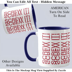 Mug Vis-Le ! AmericanHidden Message 150R Citation drôl