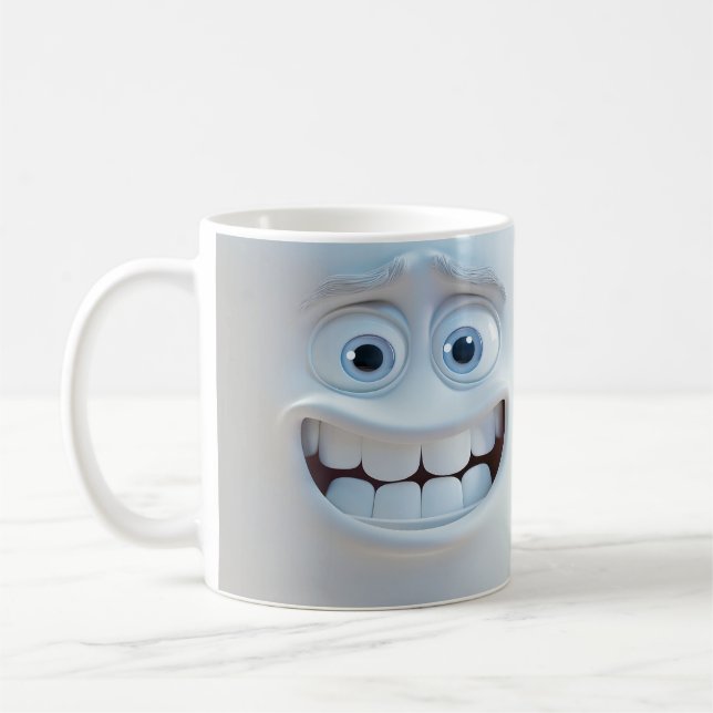 Mug Visage 3D amusant (Gauche)
