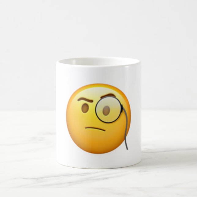 Mug Visage avec Monocle - Emoji (Centre)