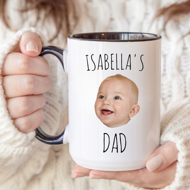 Mug visage bébé personnalisé, Mug café photo bébé (Créateur téléchargé)