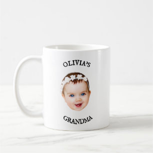 Mug Visage bébé pour grand-mère Nouveau grand-mère Cad