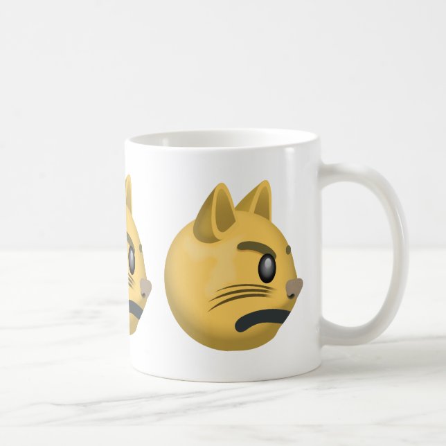Mug Visage boudant Emoji de chat (Droite)