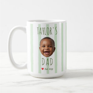 Mug Visage de bébé personnalisé avec photo et rayures