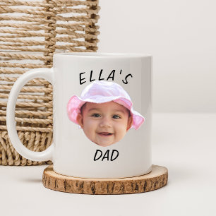 Mug Visage de bébé personnalisé Photo Nouveau papa