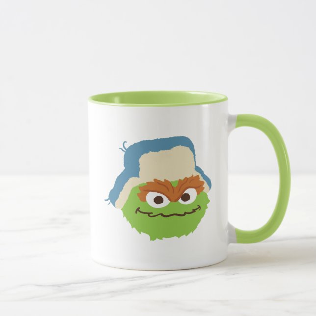 Mug Visage de bois d'Oscar le Grouch (Droite)